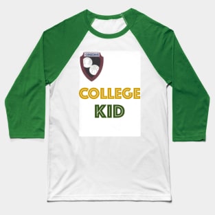 College Kid.BLK.BEIGE.GRN Baseball T-Shirt